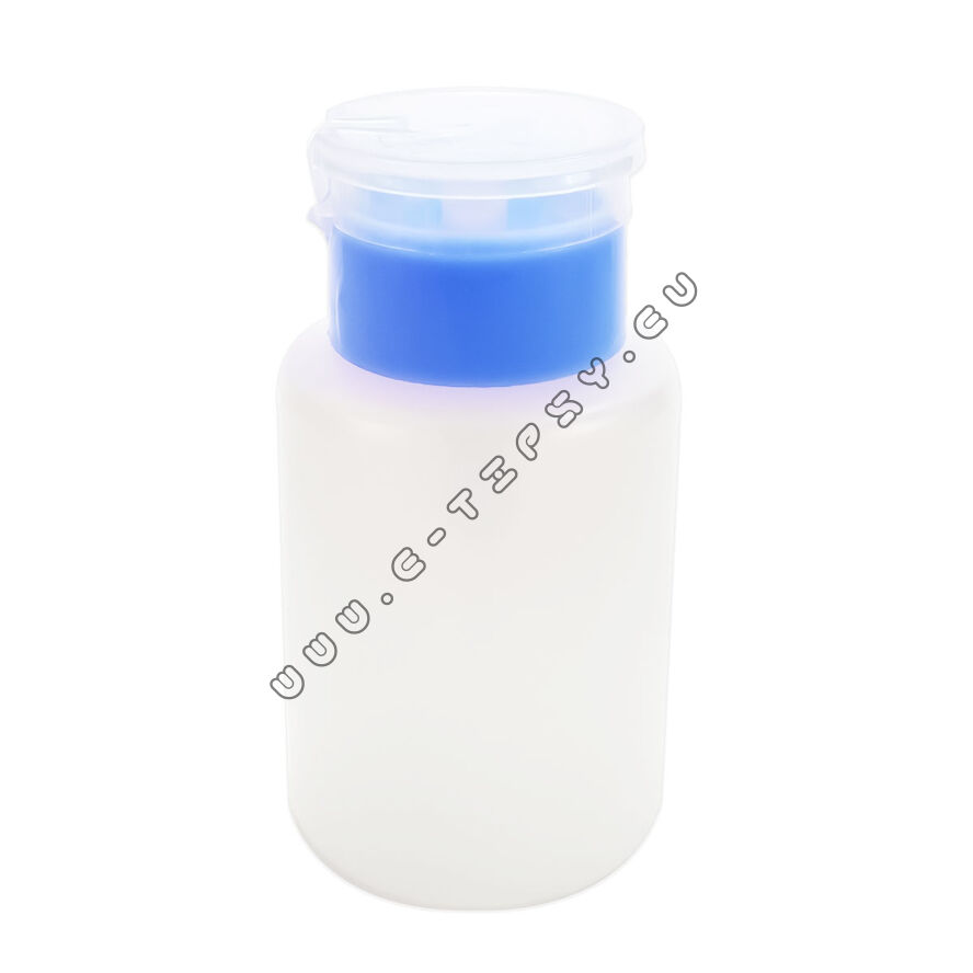 Plastikowa butelka z pompką niebieska
