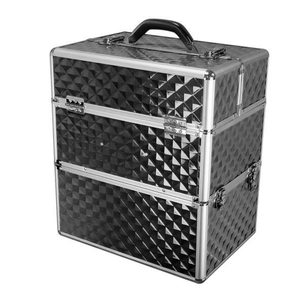 Duży kuferek 2w1 diamonds 3d czarny
