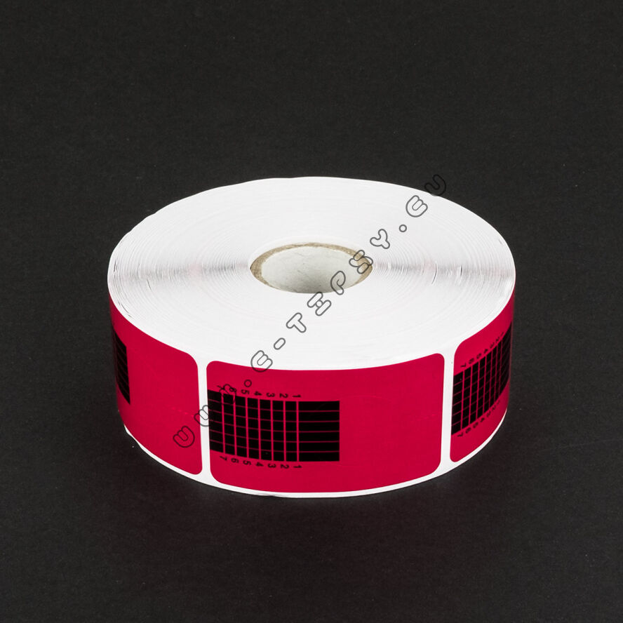 Szablony wąskie neon pink 500szt