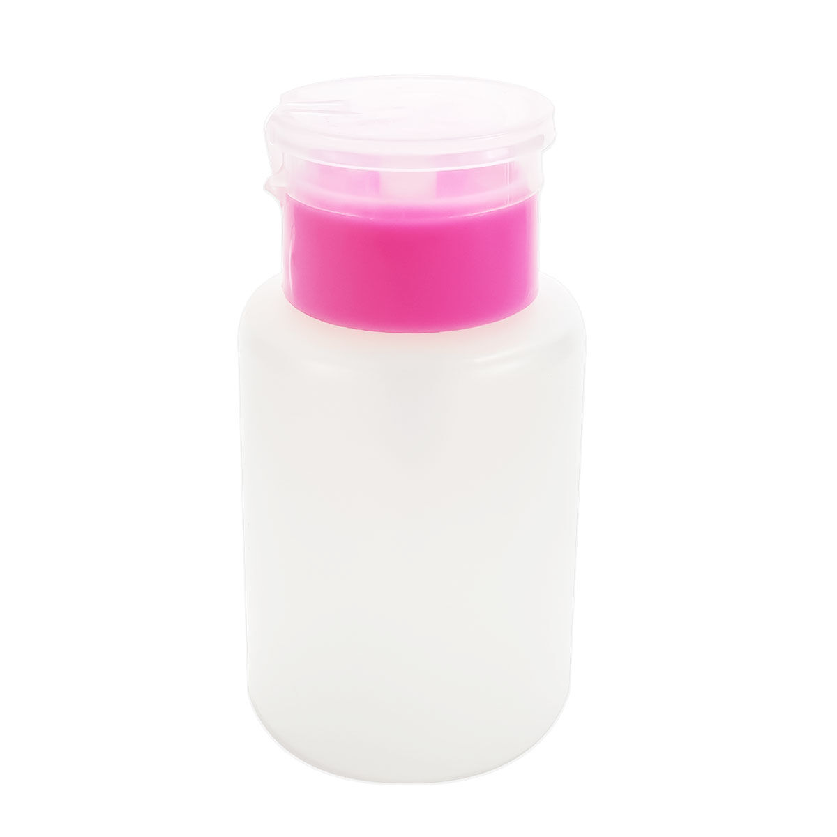 Plastikowa butelka z pompką różowa